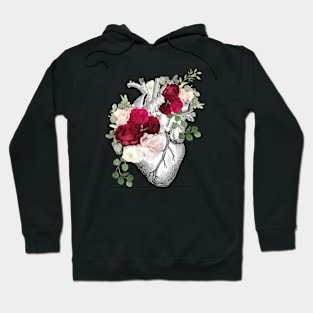 Floral heart Hoodie